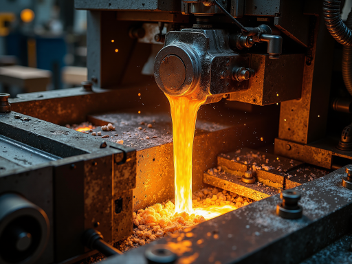 Modern steel manufacturing facility with industrial equipment and metal processing machinery